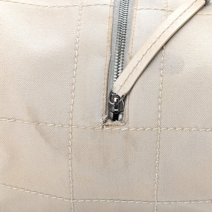 Chanel Canvas Square Stitched CC Tote Bag Beige 14 of 14