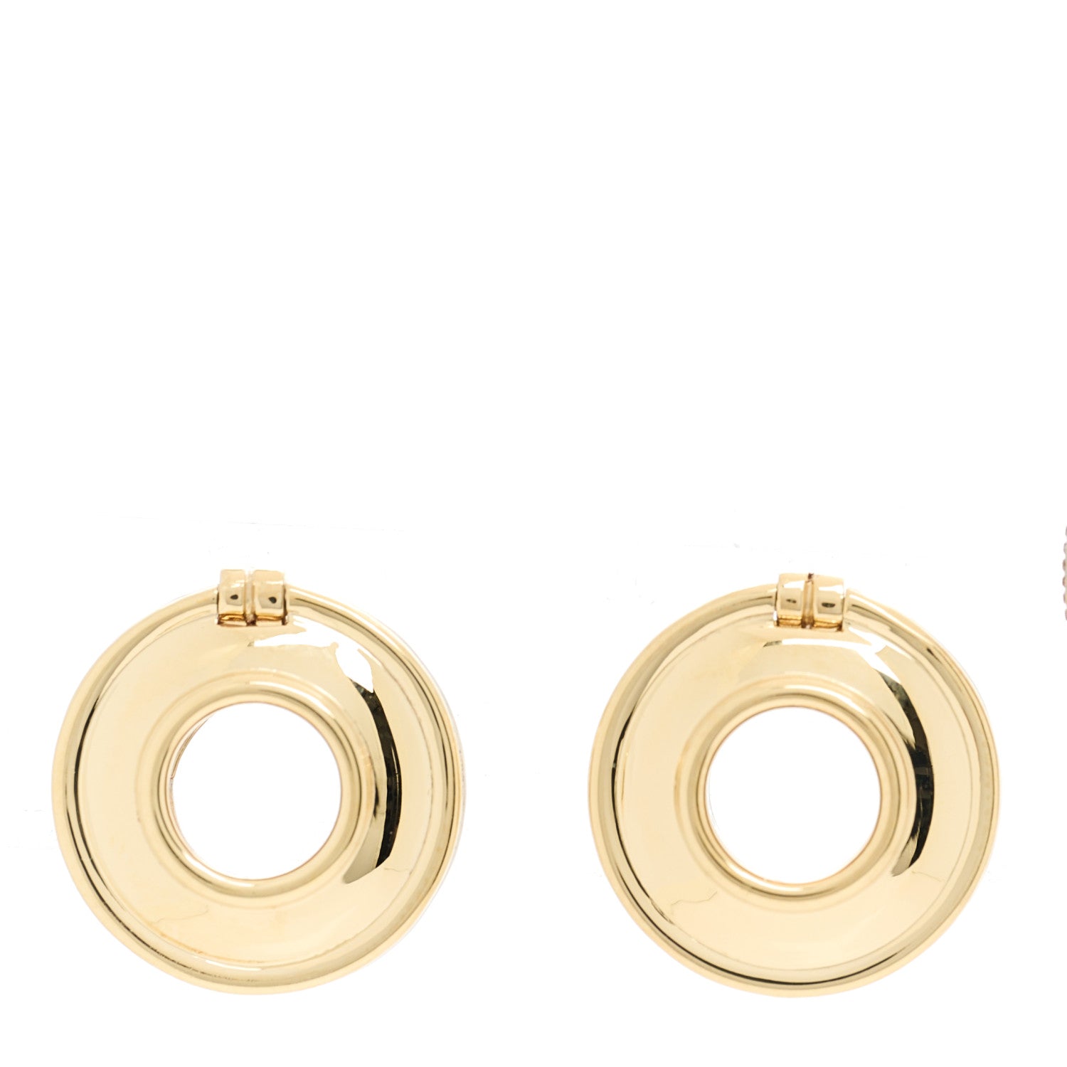 Tiffany Sterling Silver 18K Yellow Gold Paloma Picasso Magic Disc Earrings 1 of 11