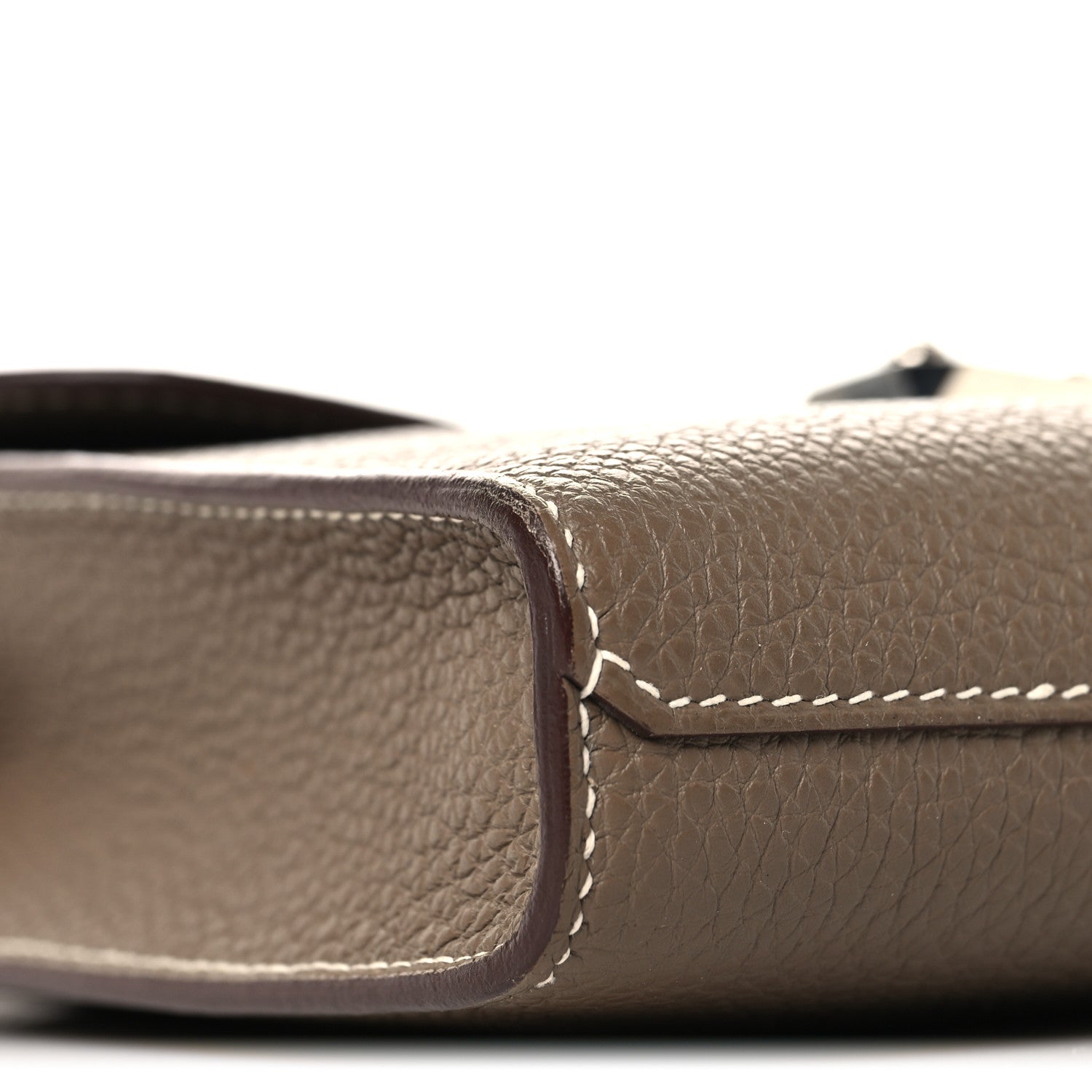 Hermes Togo Sac A Depeches 21 Messenger Bag Etoupe 9 of 12