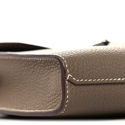 Hermes Togo Sac A Depeches 21 Messenger Bag Etoupe 9 of 12