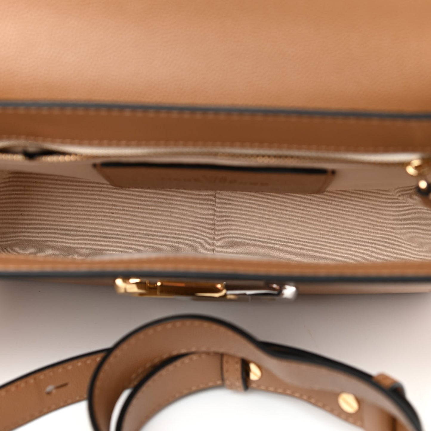 Textured Calfskin The J Link Shoulder Bag Dirty Chai