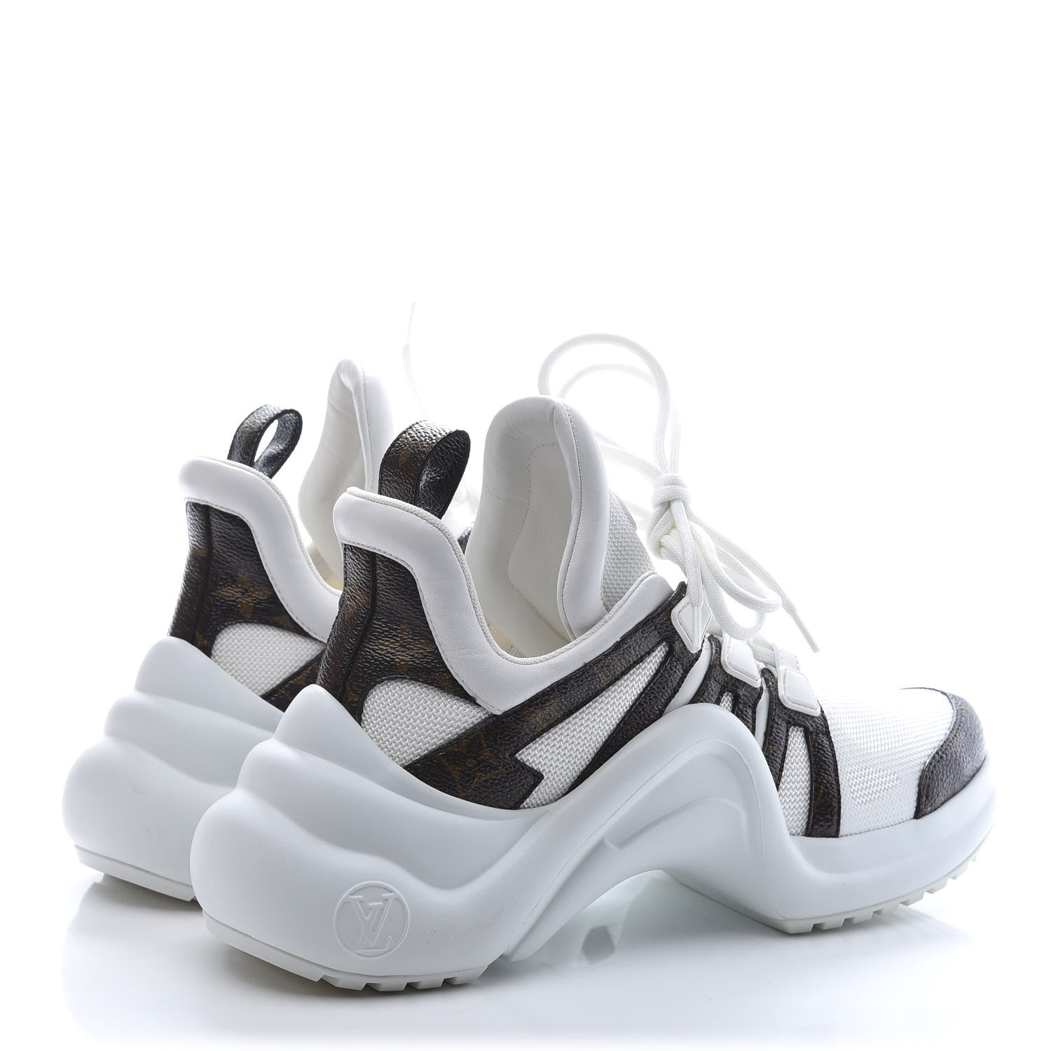 Louis Vuitton Patent Monogram LV Archlight Sneakers 39 White 6 of 11