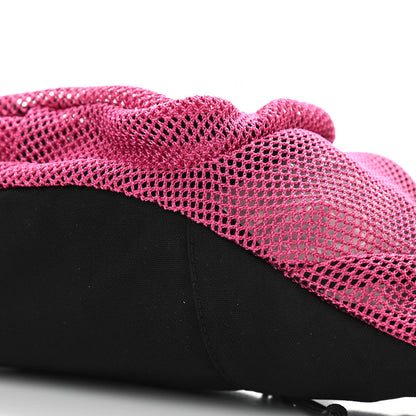 Saint Laurent Nylon Mesh SLP Belt Bag Fuchsia 9 of 10