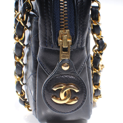Chanel Lambskin Quilted Camera Bag Navy 6 of 7