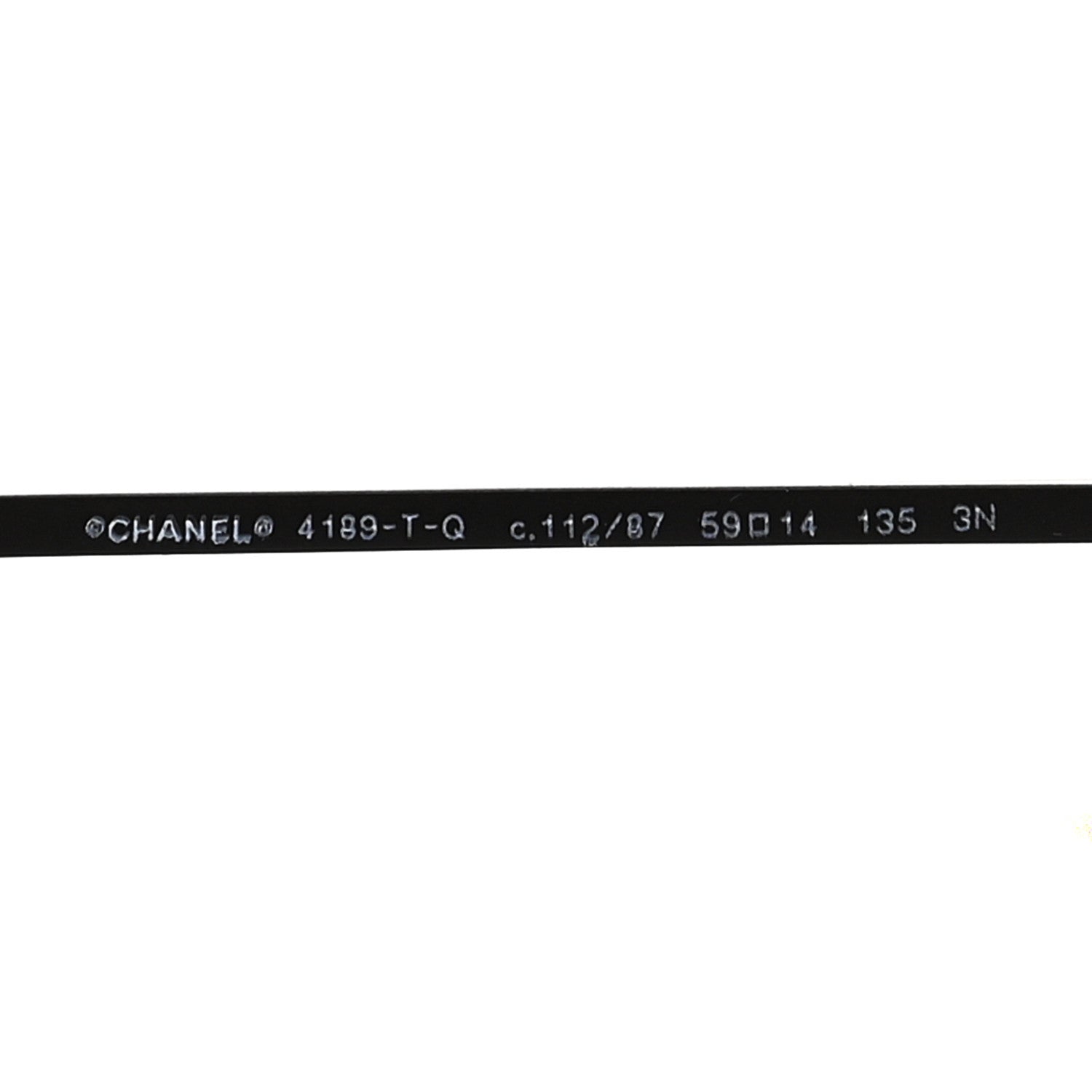 Chanel Metal Aviator CC Sunglasses 4189-T-Q Black 5 of 7
