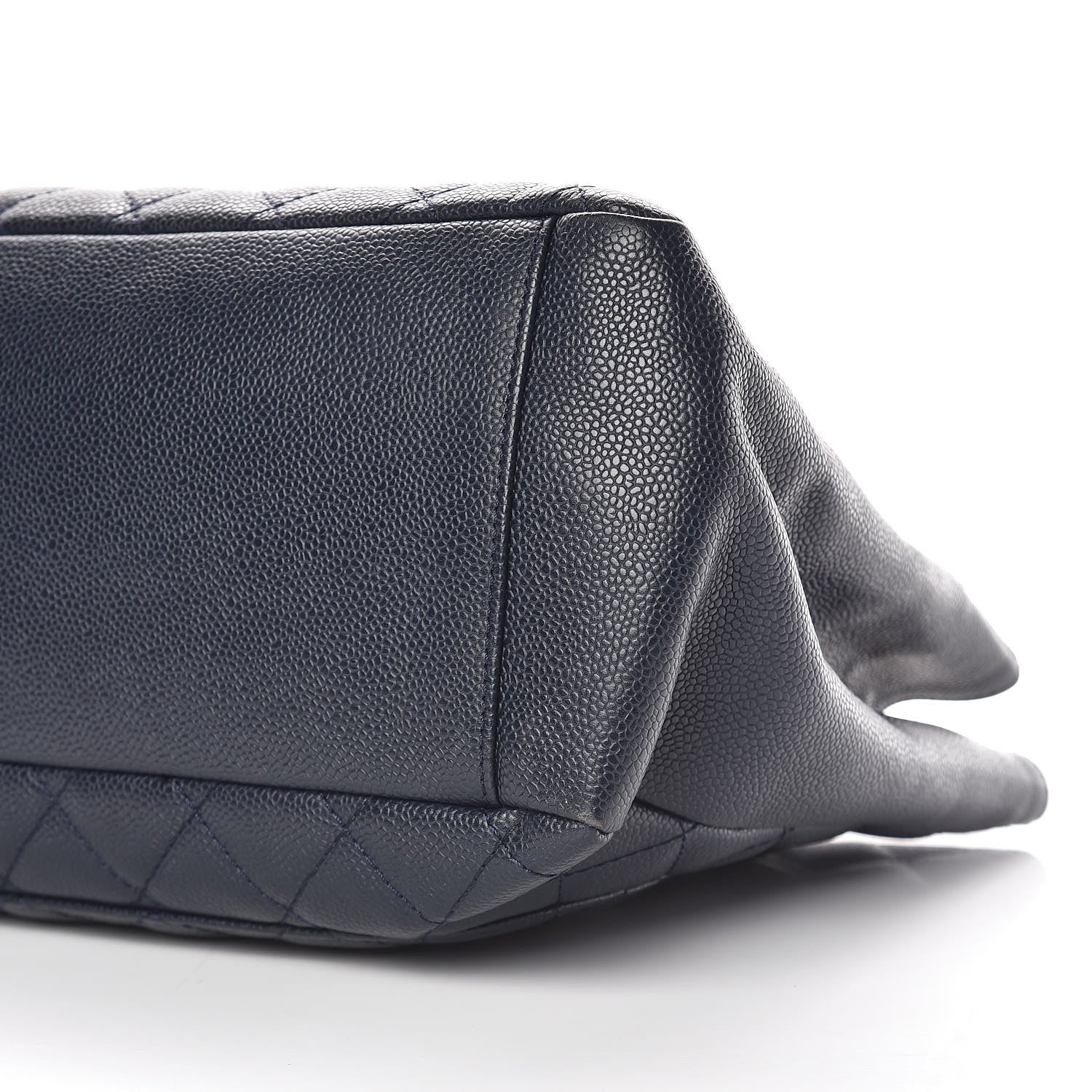 Chanel Caviar Quilted Grand Shopping Tote GST Navy Blue 13 of 18
