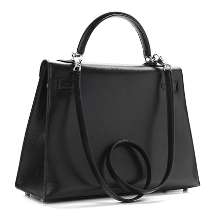 Hermes Epsom Kelly Sellier 32 Black 3 of 11