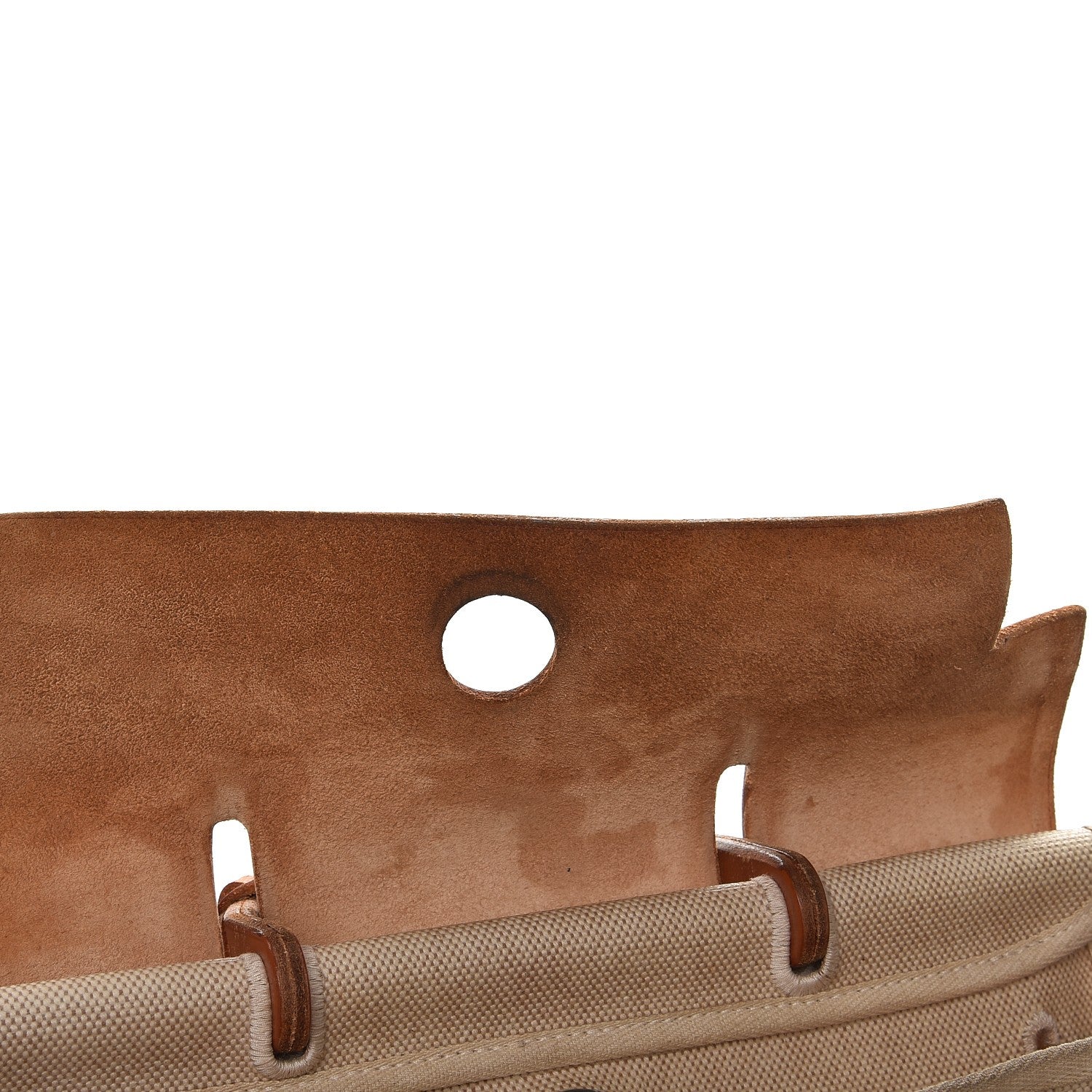 Hermes Toile Vache Calfskin Herbag 30 PM Backpack Natural 14 of 18