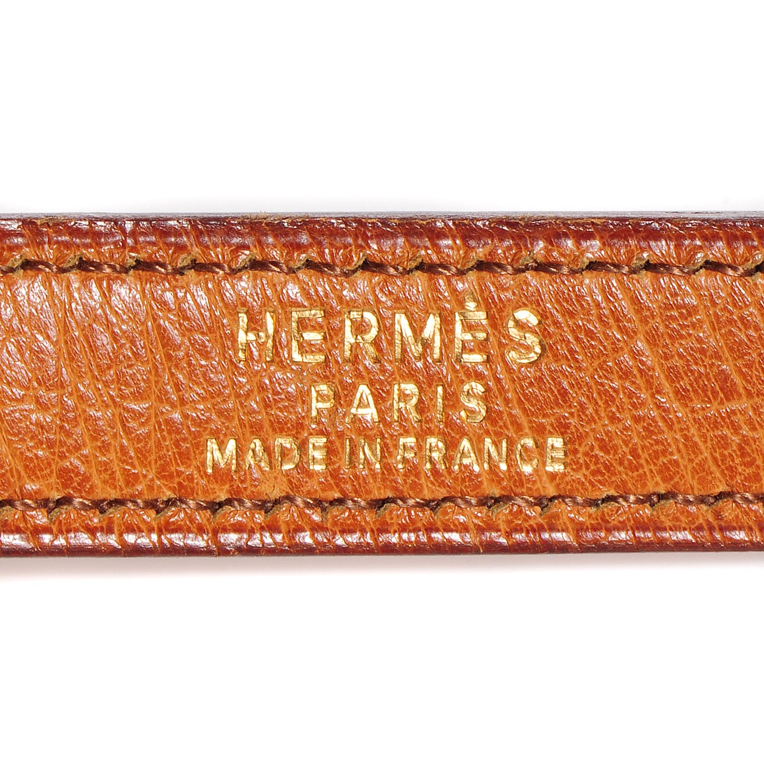Hermes Ostrich Shoulder Strap Cognac 3 of 5