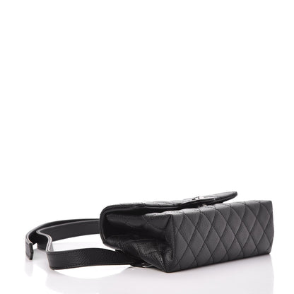 Chanel Grained Calfskin Quilted 2.55 Reissue Flap Belt Bag Clutch Black 4 of 7