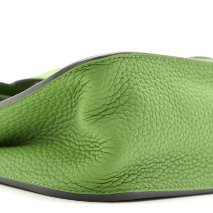 Hermes Taurillon Clemence Halzan 25 Vert Yucca 8 of 12