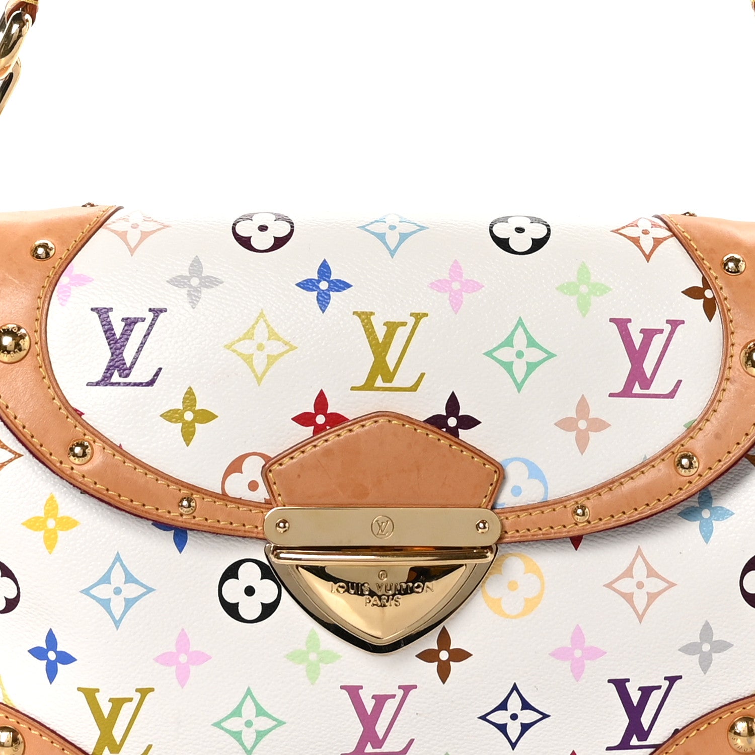 Louis Vuitton Monogram Multicolor Beverly MM White 7 of 11