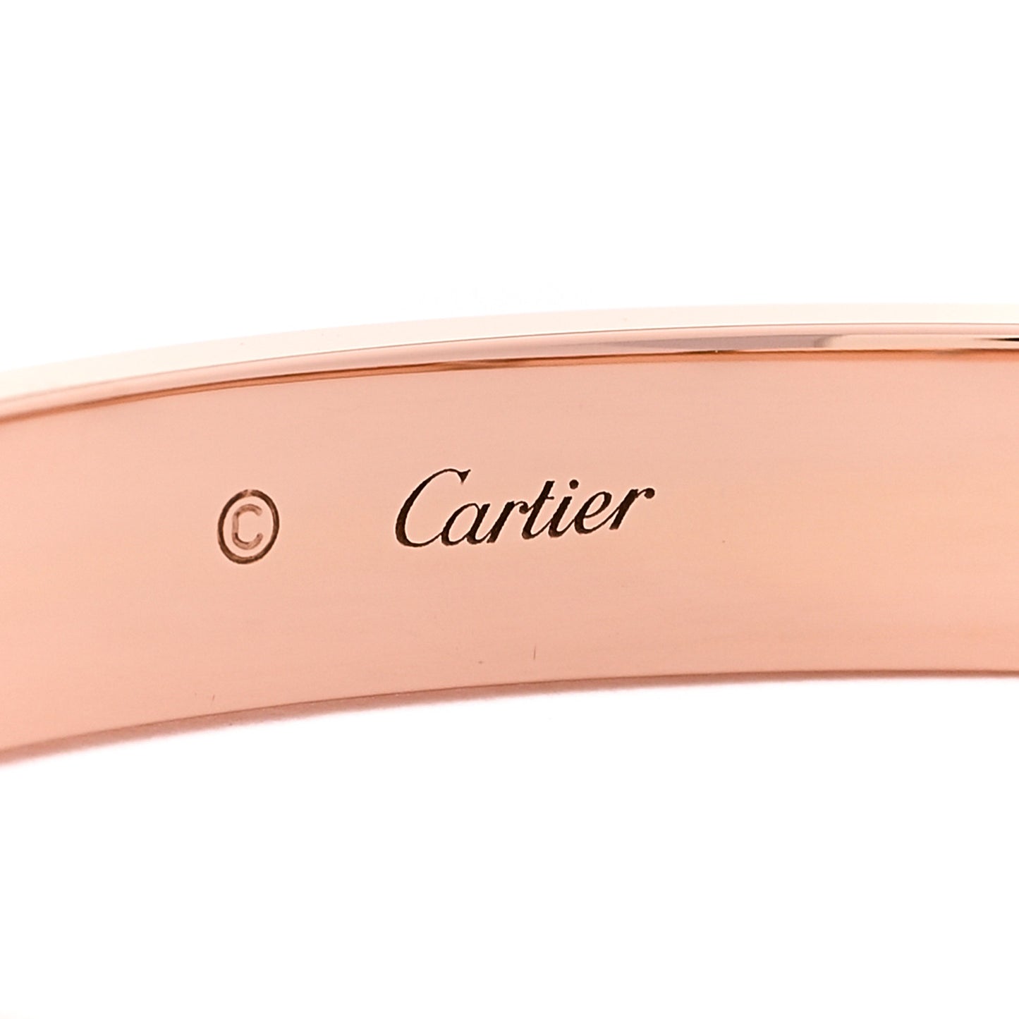 18K Pink Gold 4 Diamond LOVE Bracelet 19