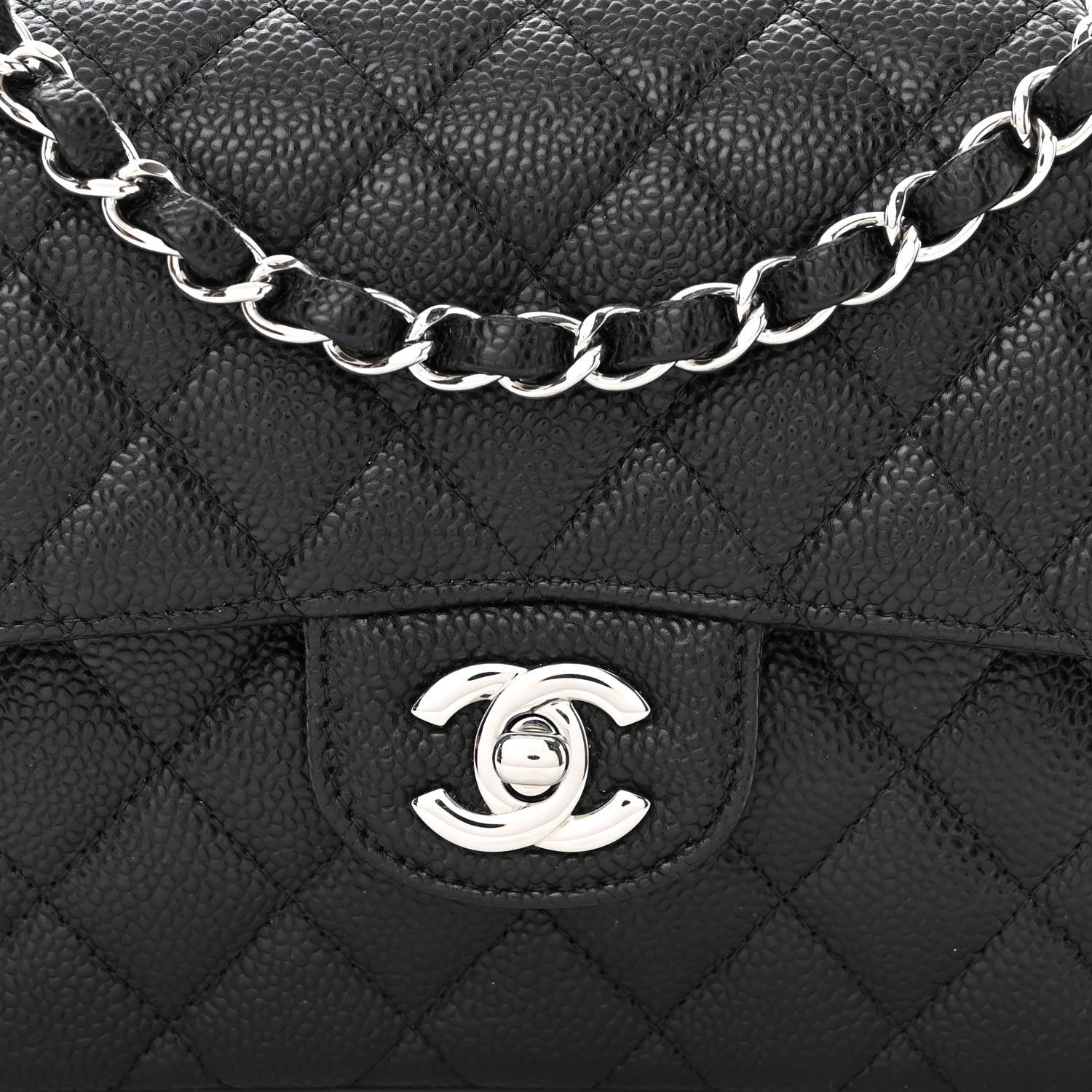 Chanel Caviar Quilted Small Double Flap Black 8 of 10