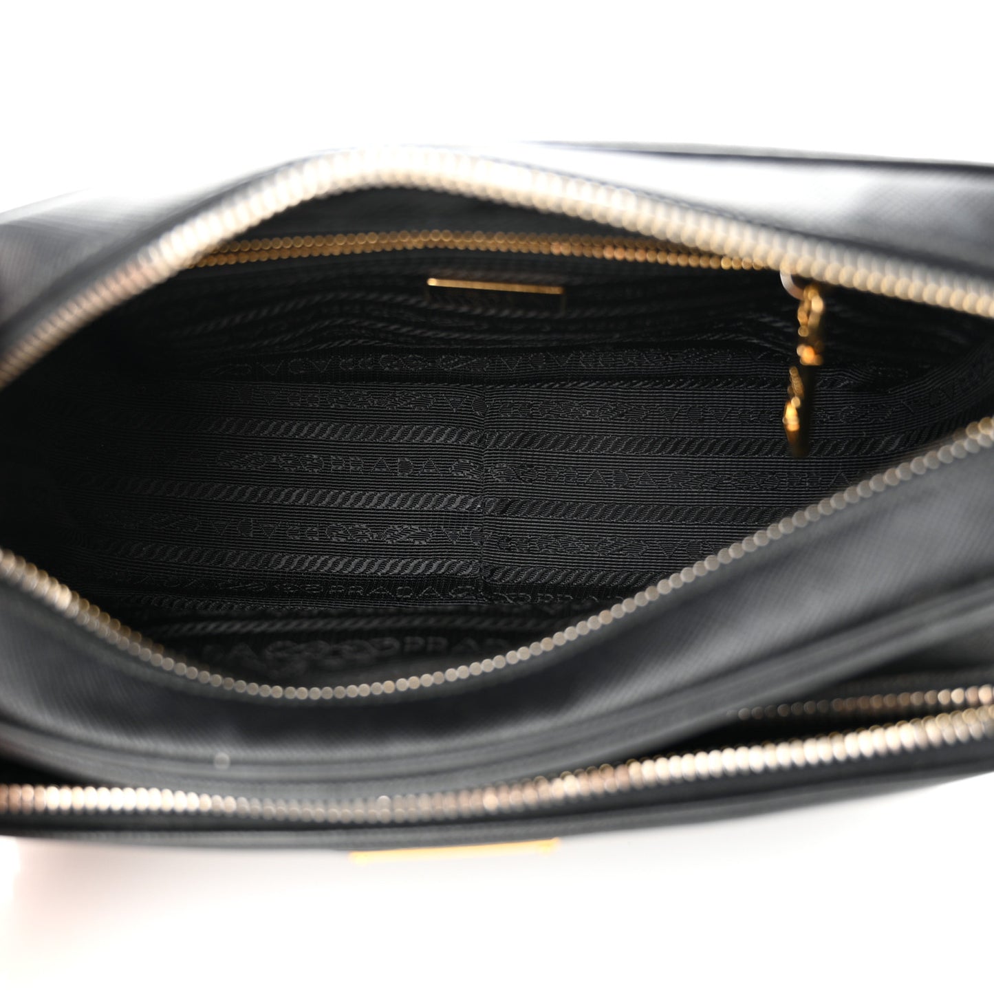 Saffiano Lux Camera Case Crossbody Bag Black