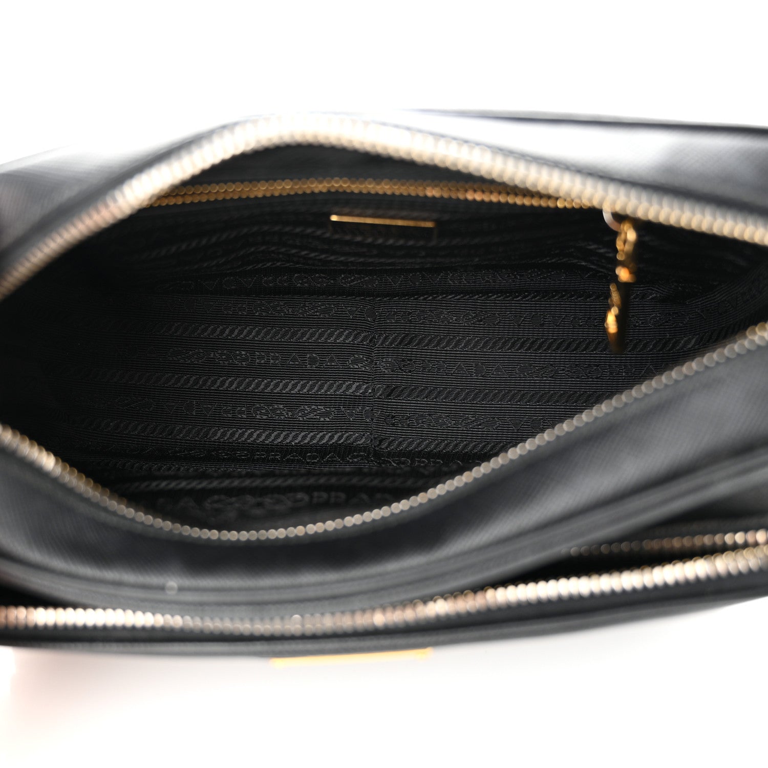 Prada Saffiano Lux Camera Case Crossbody Bag Black 6 of 12