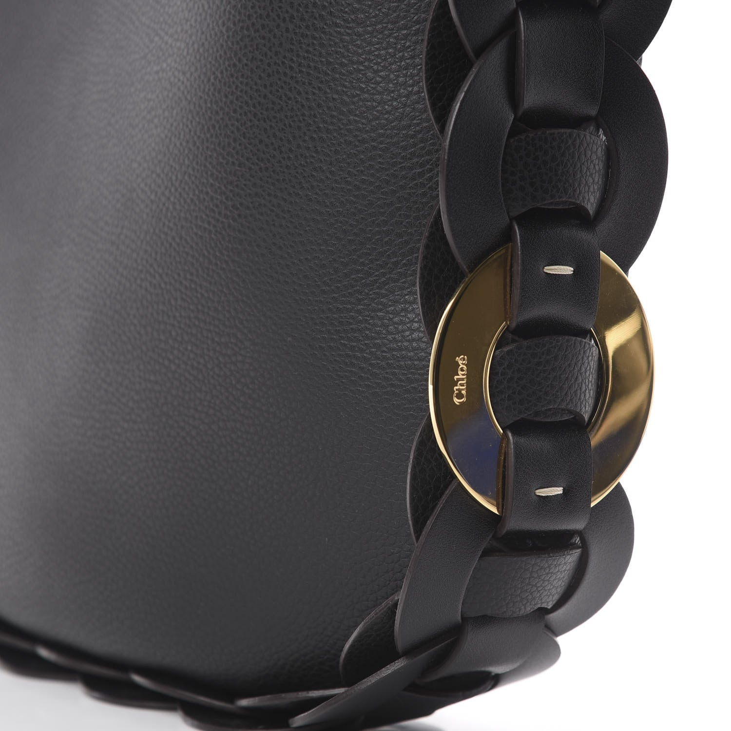 Chloe Small Grain Smooth Calfskin Medium Darryl Hobo Black 10 of 10