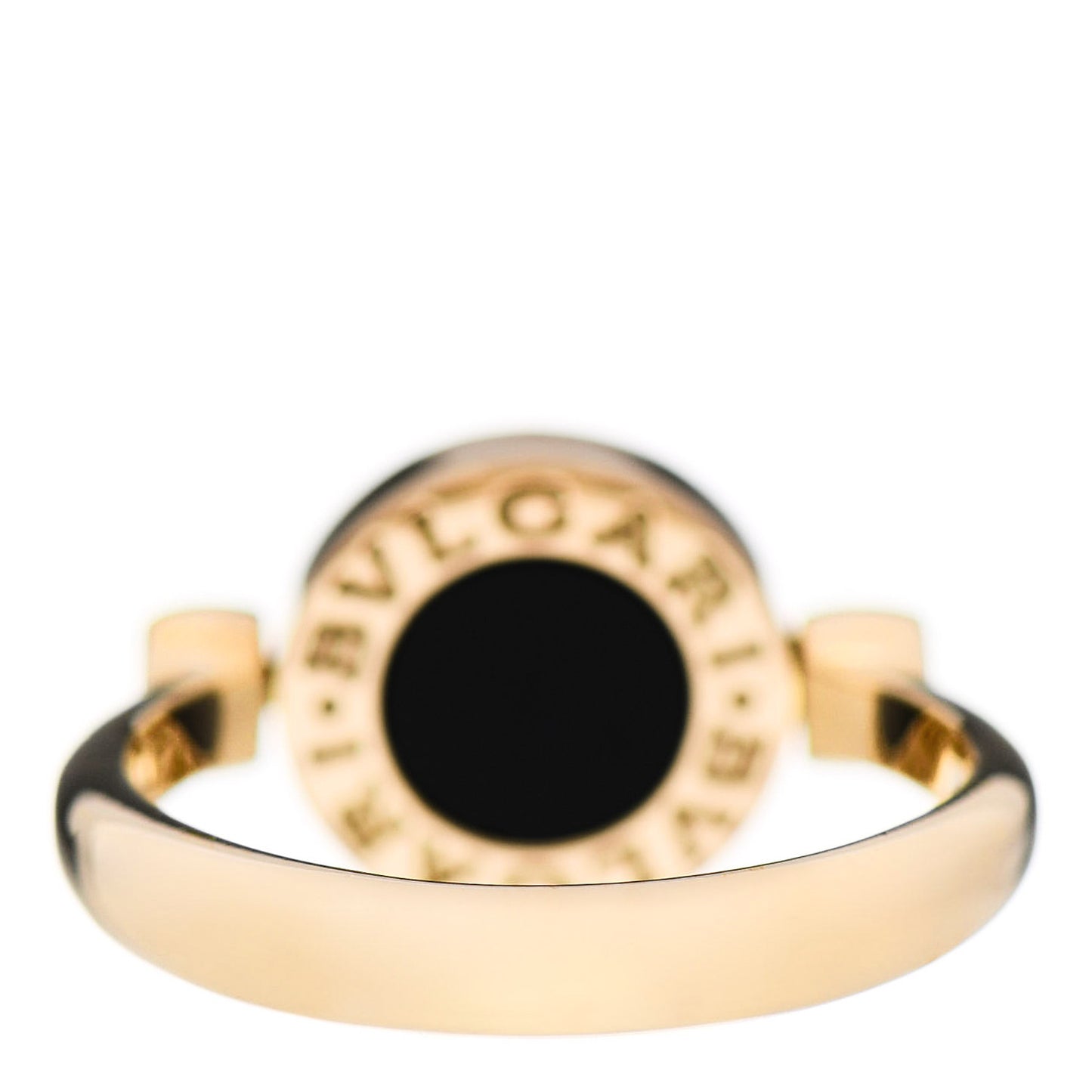 18K Yellow Gold Mother of Pearl Black Onyx BVLGARI BVLGARI Ring 52 6