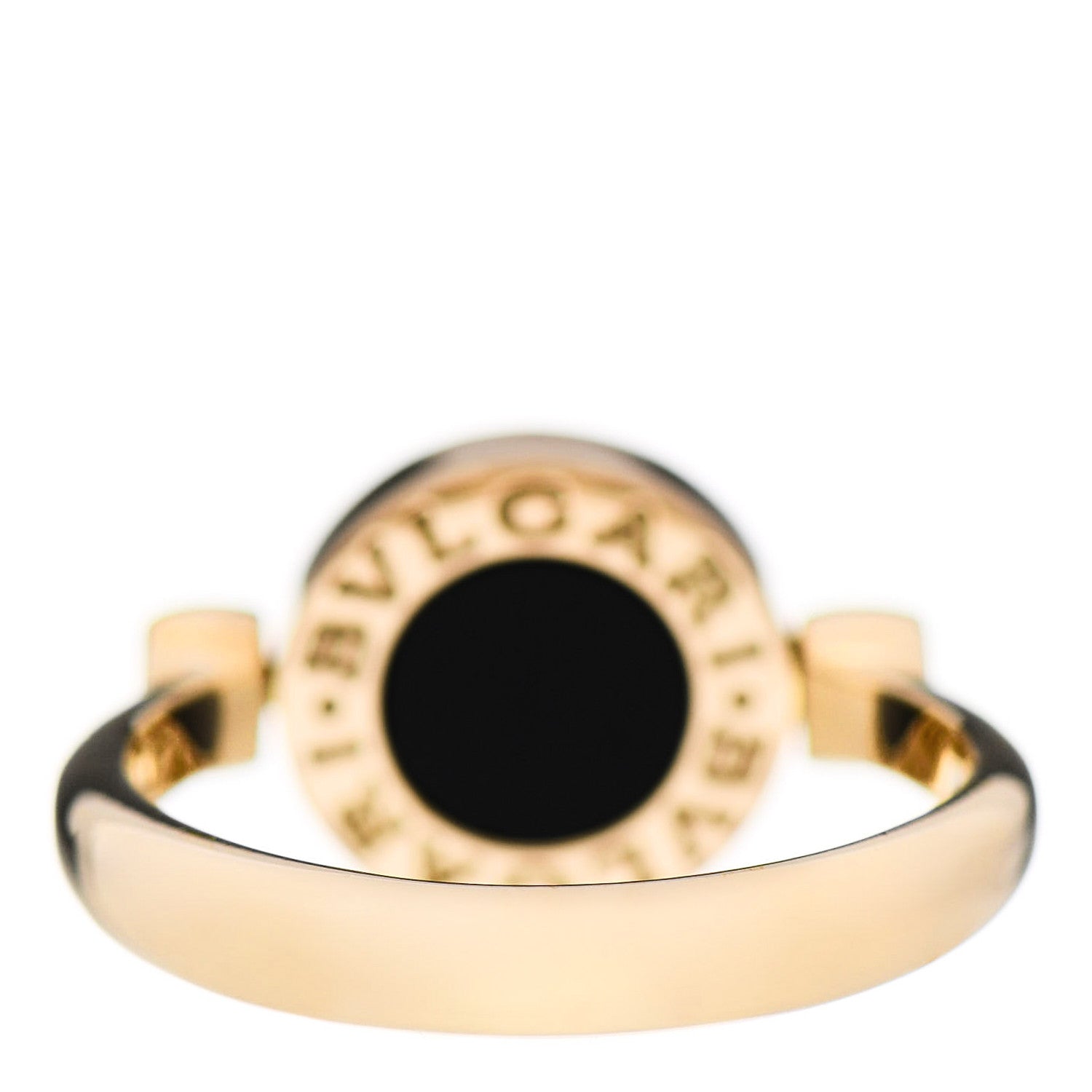Bulgari 18K Yellow Gold Mother of Pearl Black Onyx BVLGARI BVLGARI Ring 52 6 4 of 6