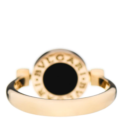 Bulgari 18K Yellow Gold Mother of Pearl Black Onyx BVLGARI BVLGARI Ring 52 6 4 of 6