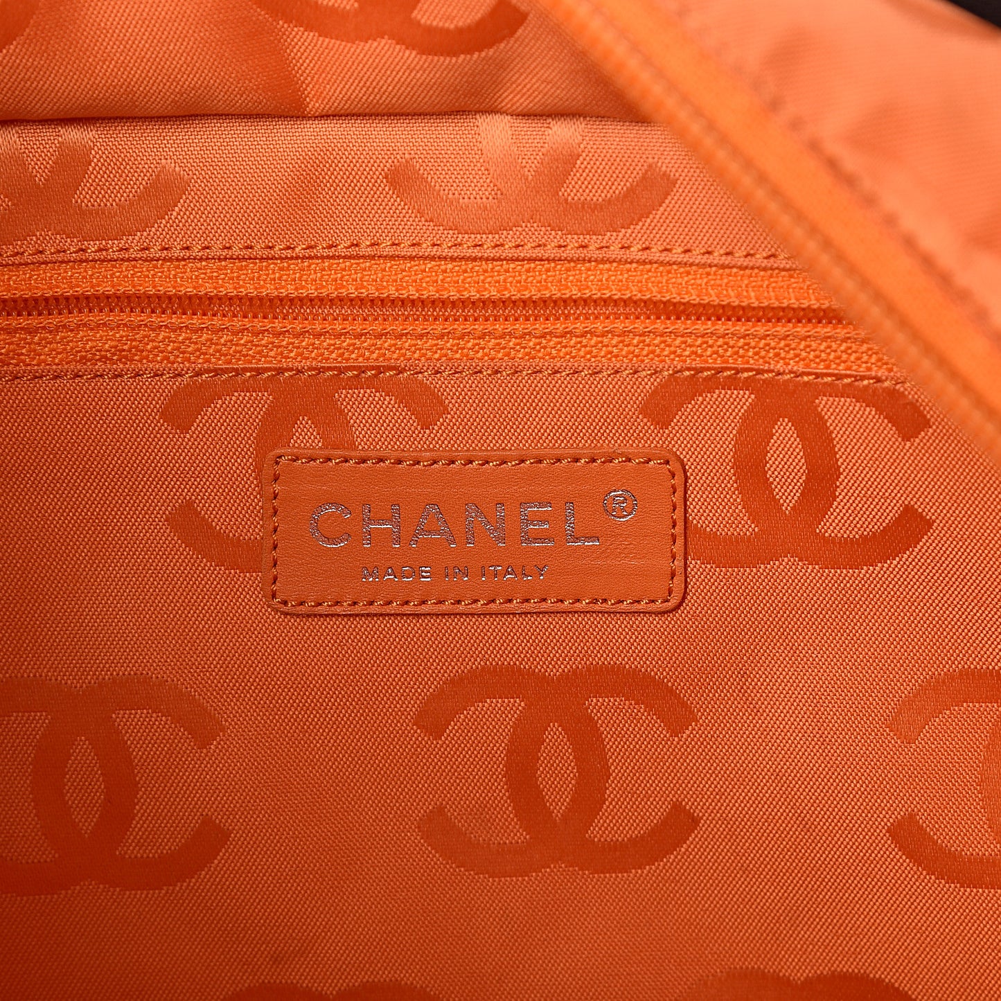 Calfskin Quilted Large Cambon Tote Brown