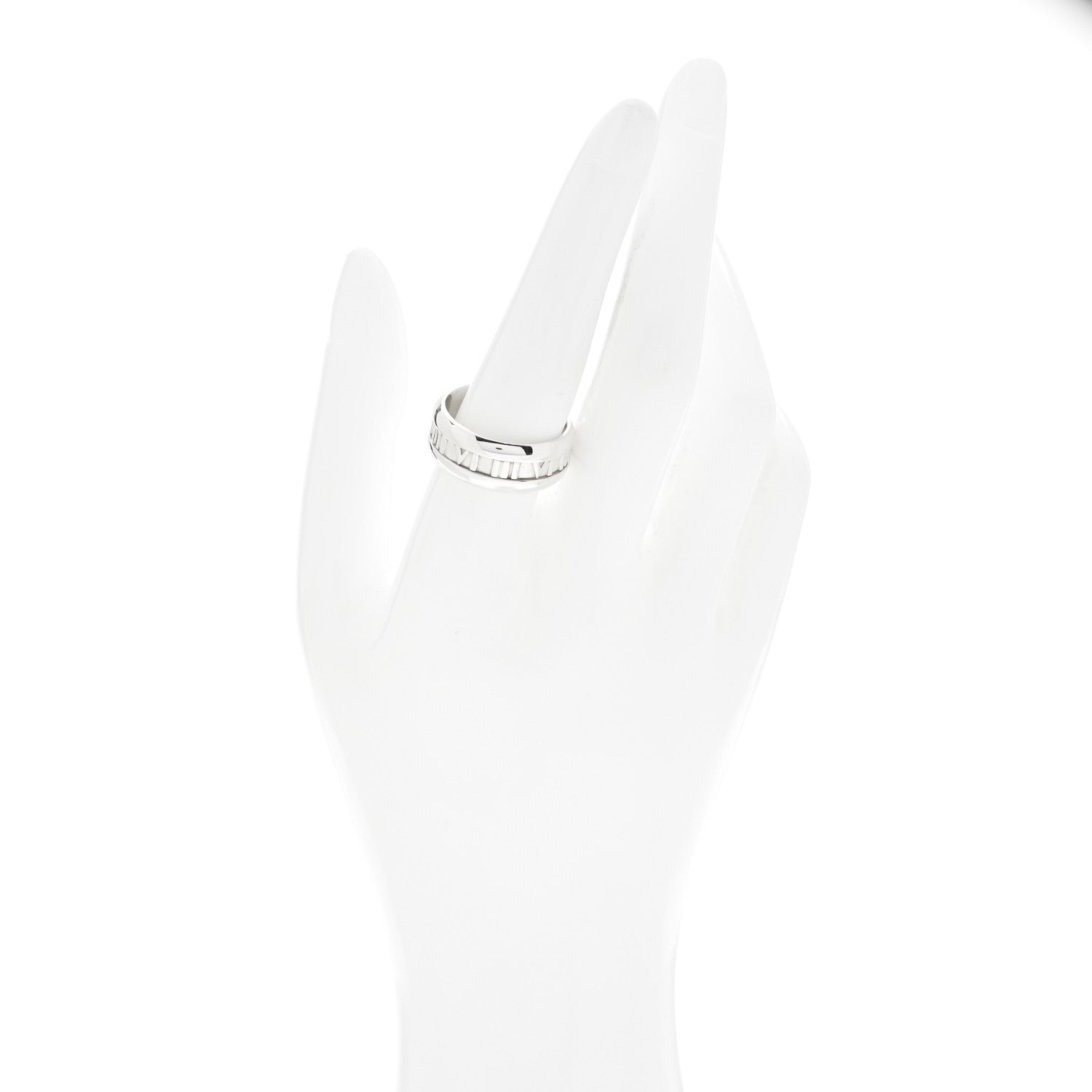 Tiffany Sterling Silver Atlas Band Ring 60 9.25 2 of 4