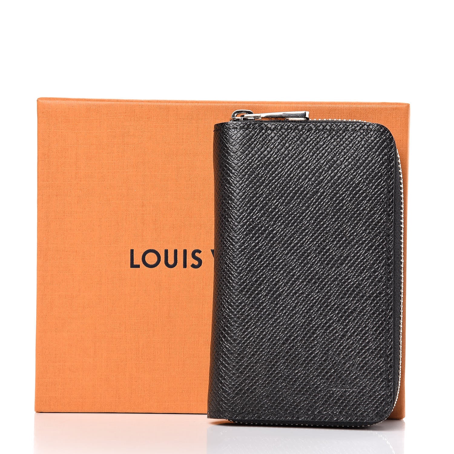 Louis Vuitton Taiga Zippy Coin Purse Vertical Black 7 of 7
