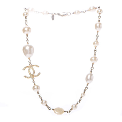 Chanel Pearl Precious Symbols CC Short Necklace Gold 3 of 6
