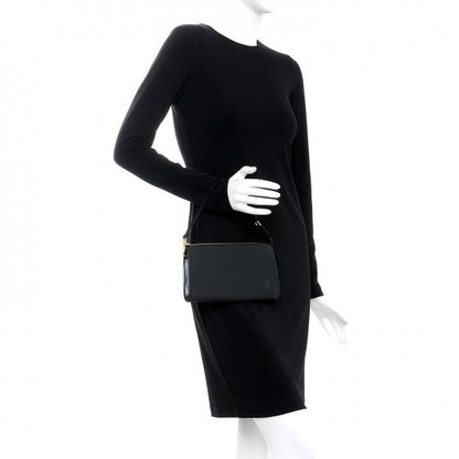Louis Vuitton Epi Pochette Accessories 24 Black 2 of 9