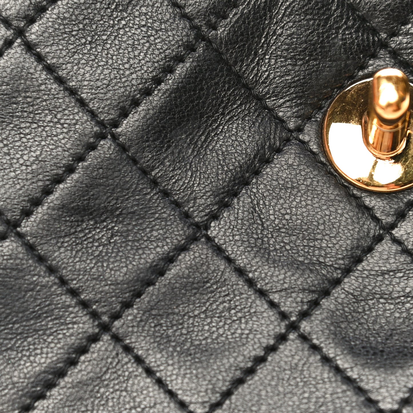 Lambskin Quilted Micro Mini Flap Bag Black