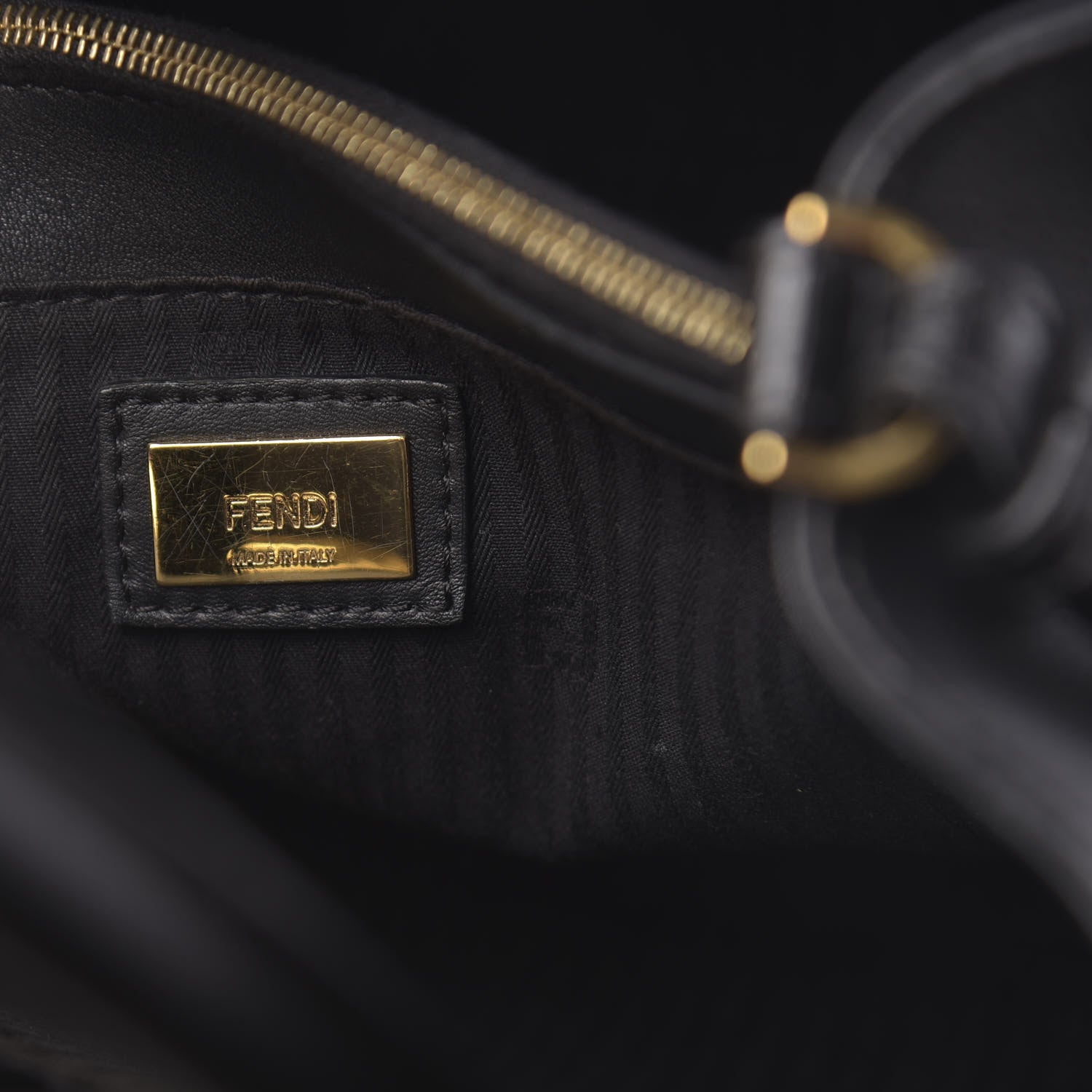 Fendi Vitello Elite Petite 2Jours Tote Black 6 of 10