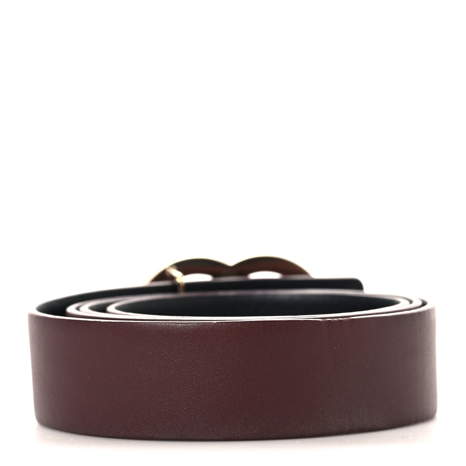 Chanel Calfskin CC Reversible Belt 90 Black Burgundy 2 of 7