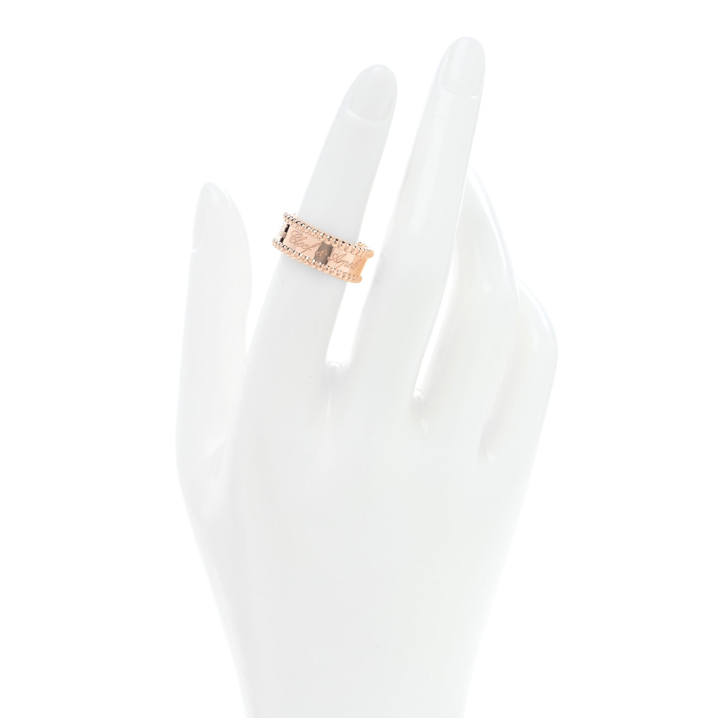 18K Rose Gold Perlee Signature Ring 52 6