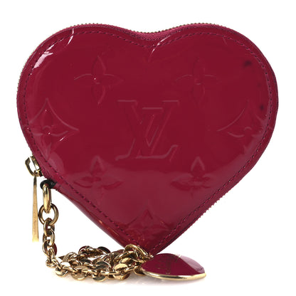 Louis Vuitton Vernis Heart Coin Purse Rose Indien 1 of 10