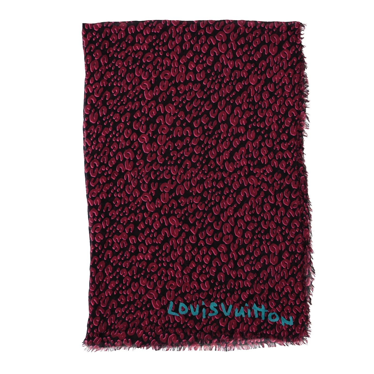 Cashmere Silk Sprouse Leopard Stole Scarf