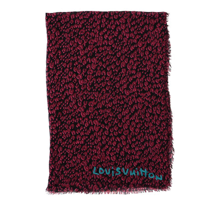 Louis Vuitton Cashmere Silk Sprouse Leopard Stole Scarf 2 of 3
