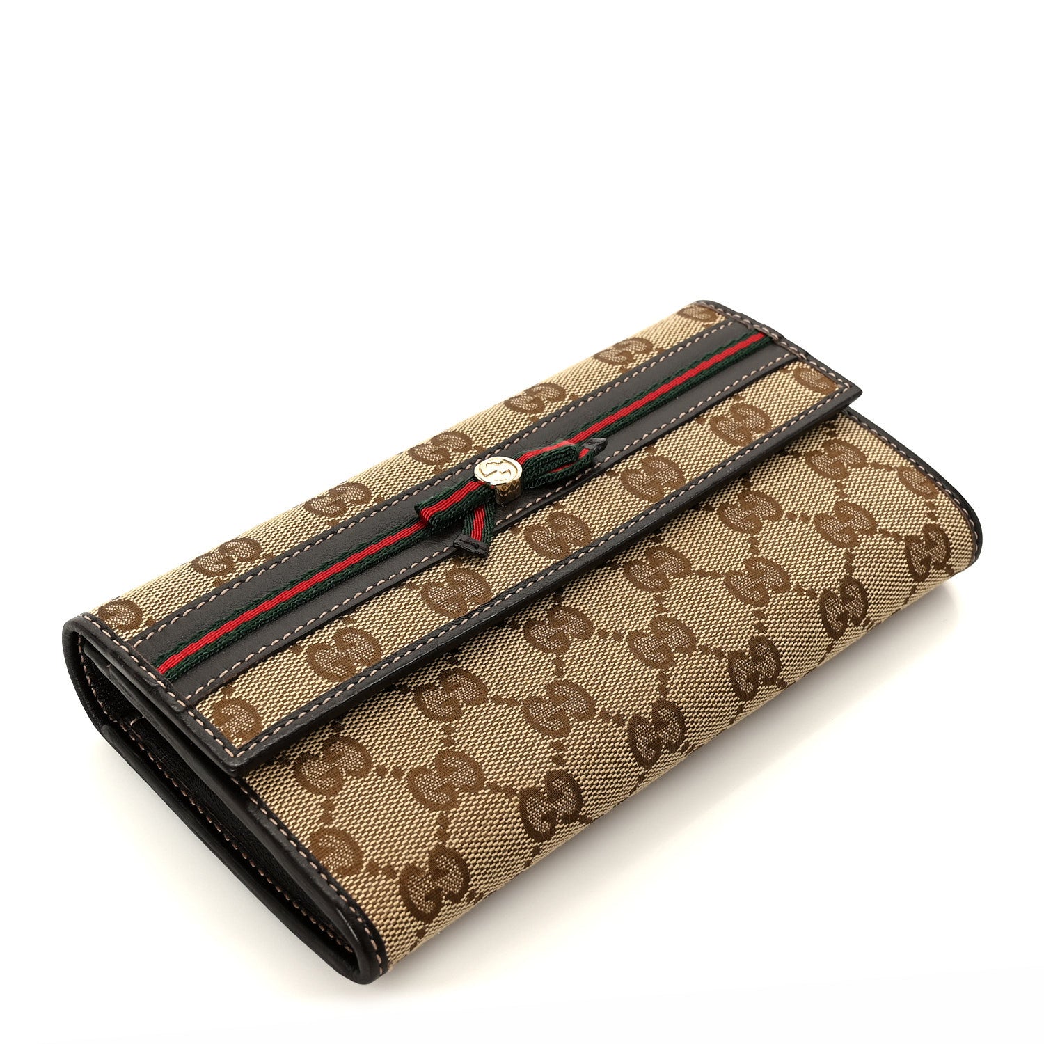 Gucci Monogram Mayfair Continental Wallet Brown 4 of 8