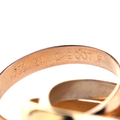 Cartier 18K Pink Yellow White Gold Classic Les Must De Cartier Trinity Ring 54 7 4 of 4