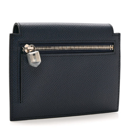 Hermes Epsom Kelly Pocket Compact Wallet Bleu Indigo 3 of 7