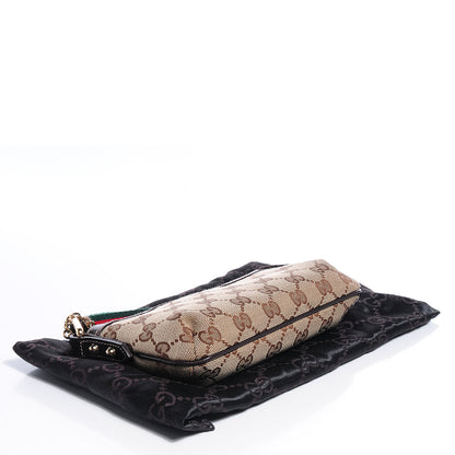 Gucci Monogram Jolicoeur Wristlet Dark Brown 4 of 8
