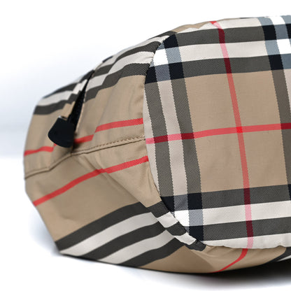Burberry Econyl Icon Stripe Phoebe Drawcord Pouch Archive Beige 8 of 9