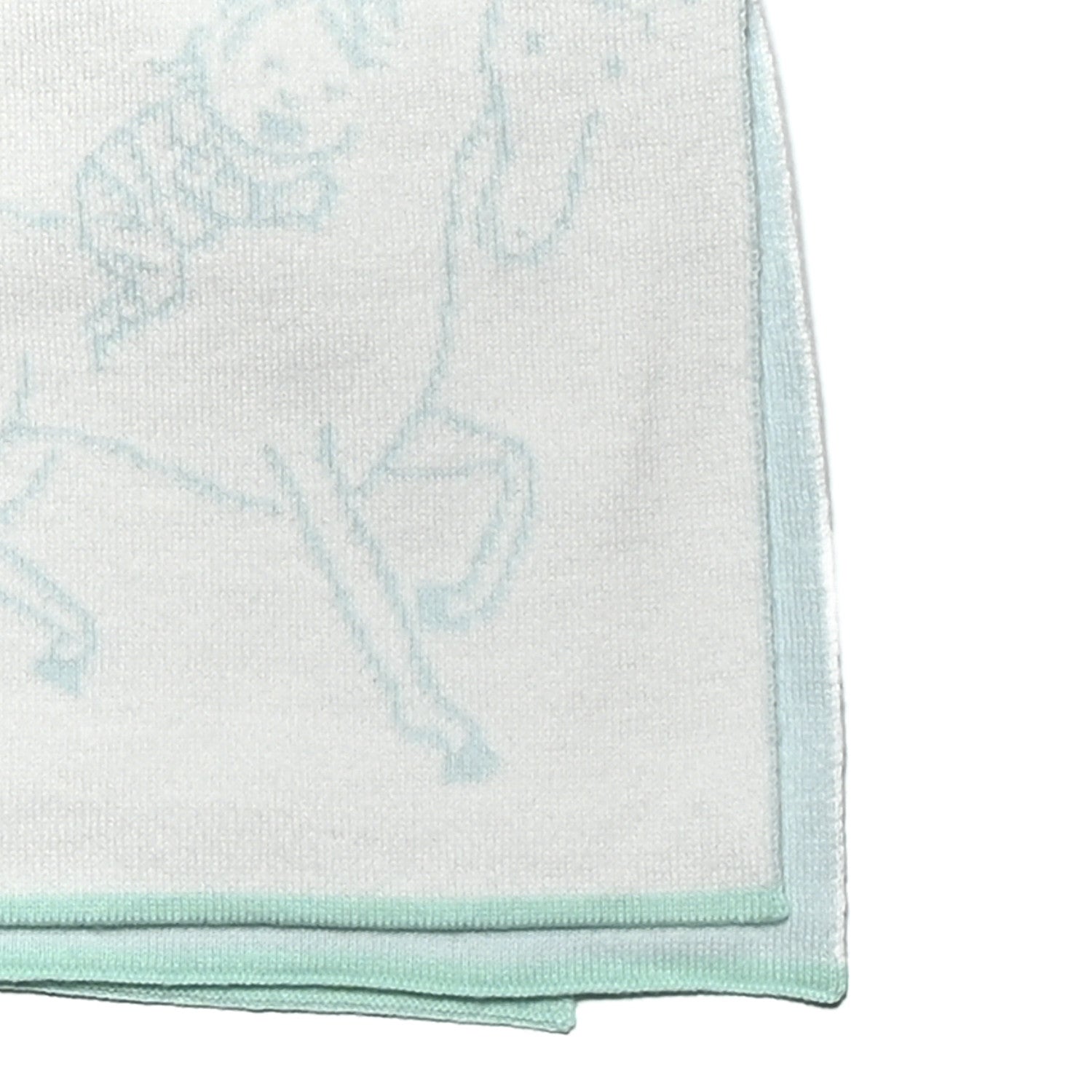 Hermes Cotton Cabriole Blanket Vert Aqua 2 of 3
