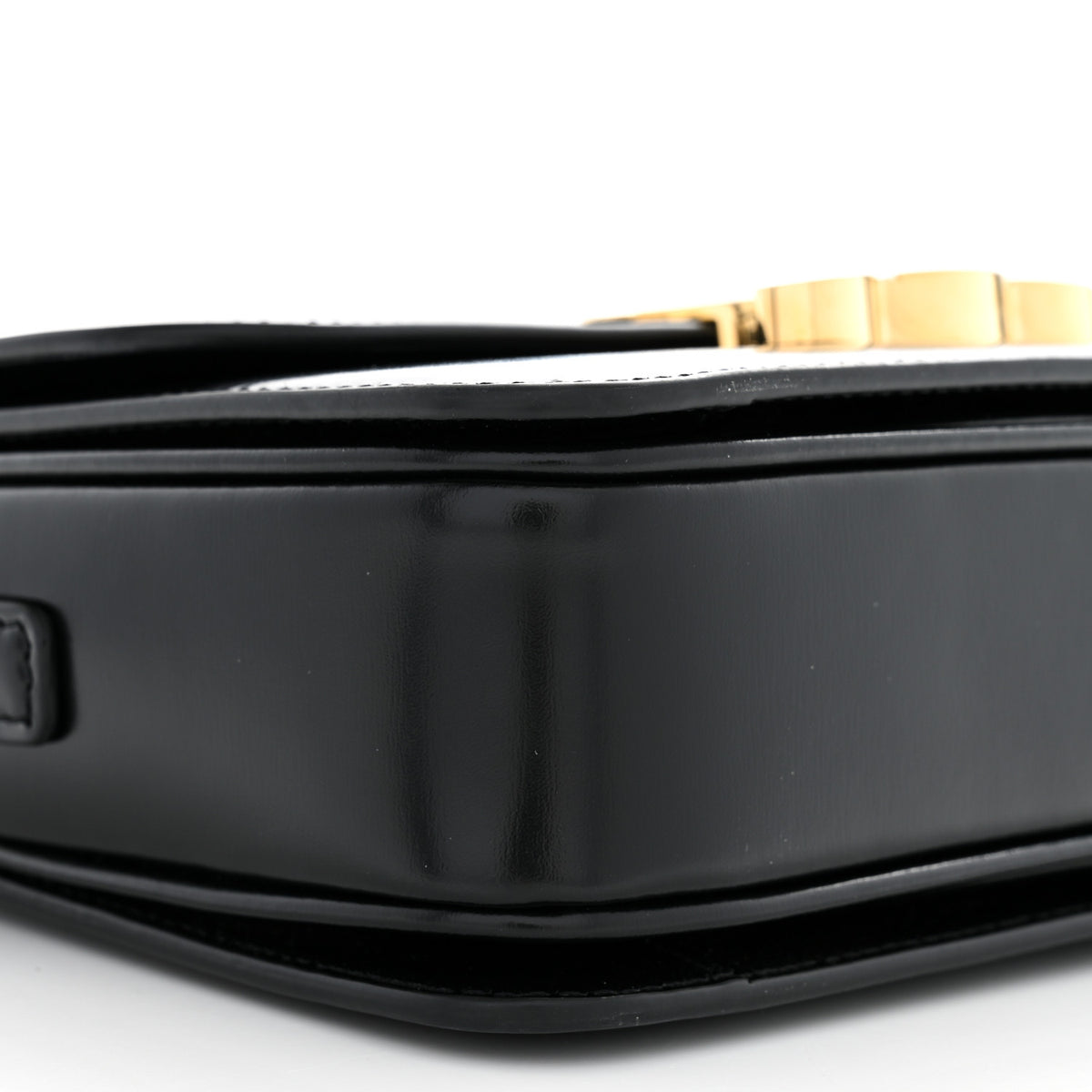 Celine Shiny Calfskin Teen Triomphe Black 9 of 10