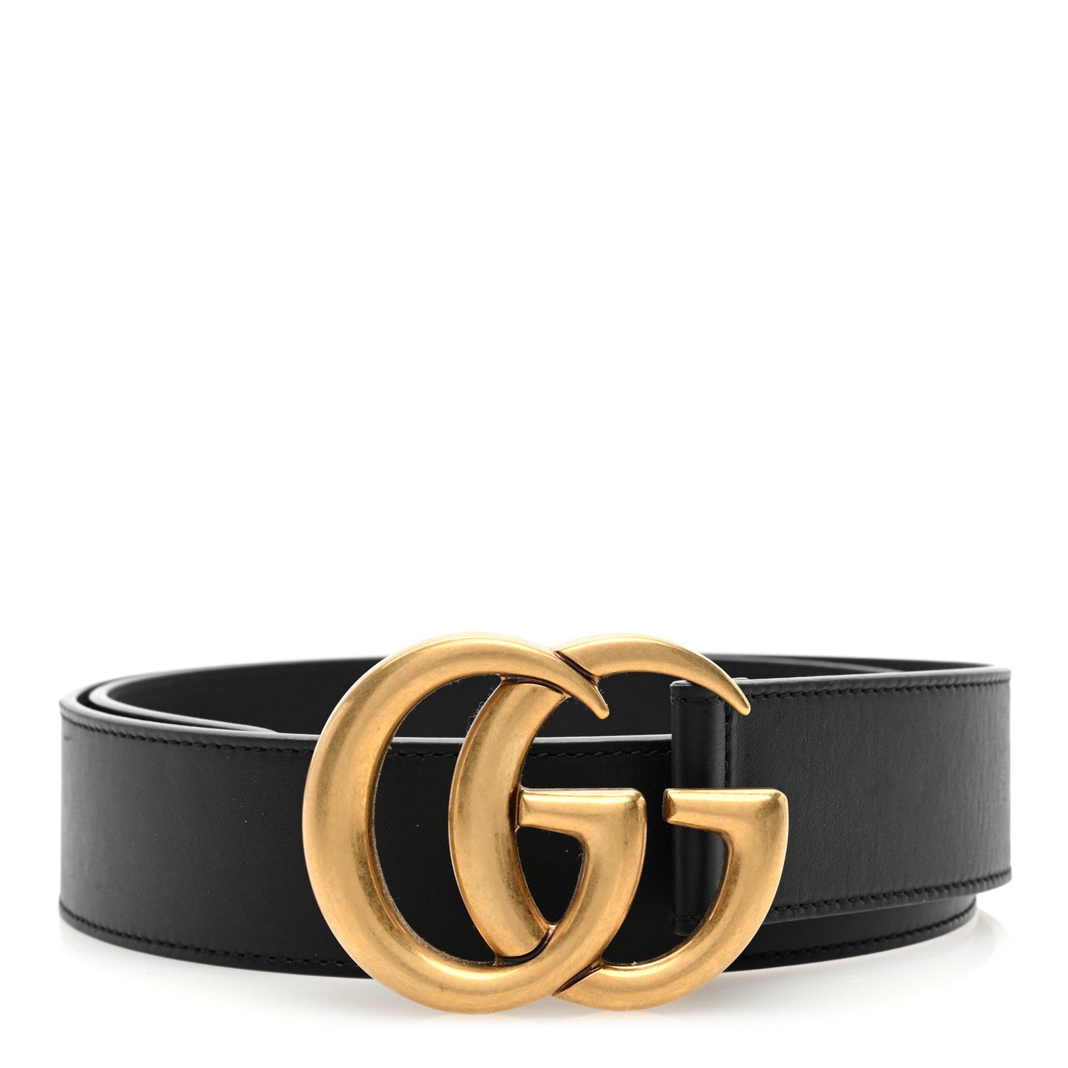 Gucci Calfskin Double G 40mm Belt 85 34 Black 1 of 4