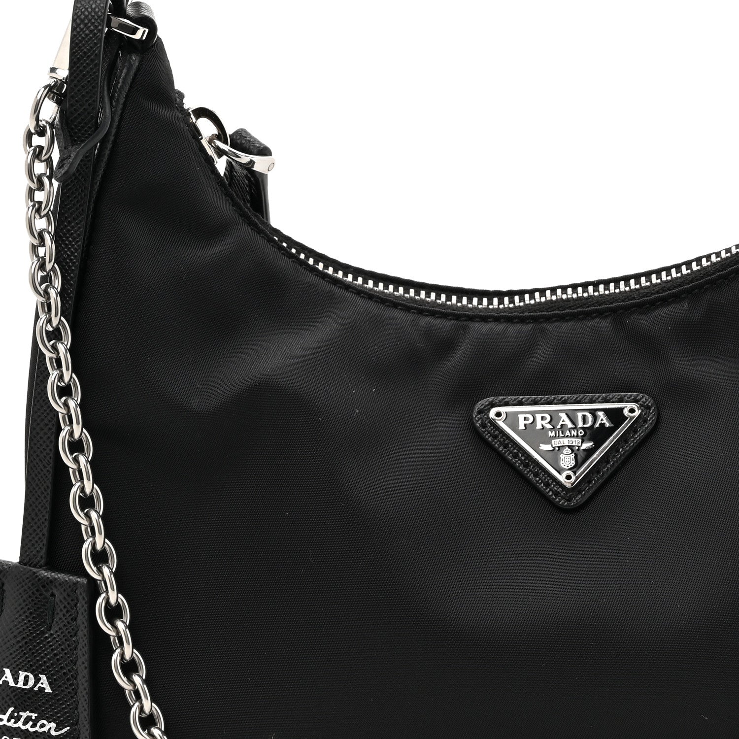 Prada Nylon Re-Edition 2005 Shoulder Bag Black 7 of 9