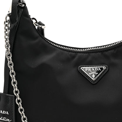 Prada Nylon Re-Edition 2005 Shoulder Bag Black 7 of 9