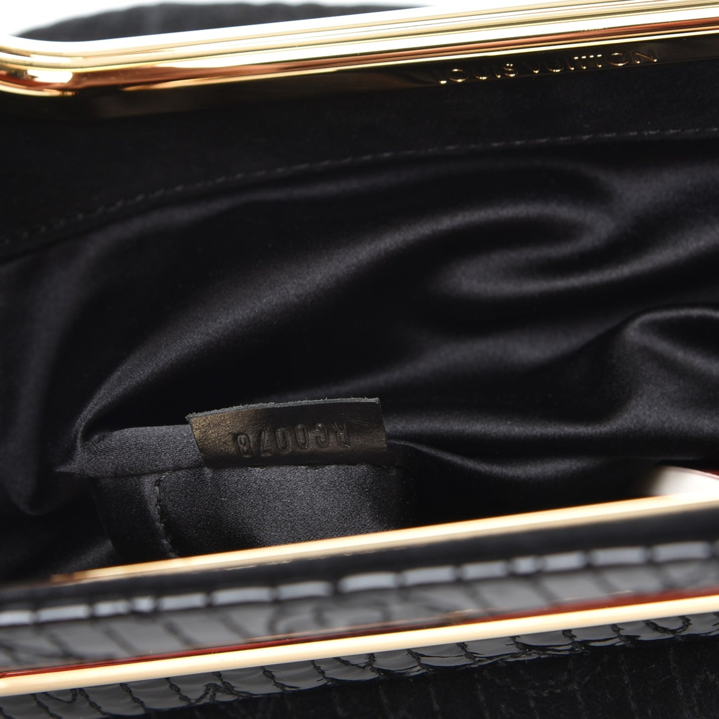 Suede Monogram Motard Afterdark Clutch Black