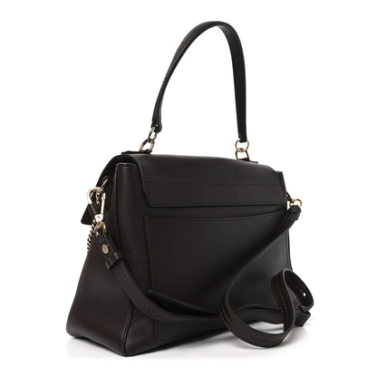 Chloe Calfskin Small Faye Day Shoulder Bag Dark Brown 3 of 10