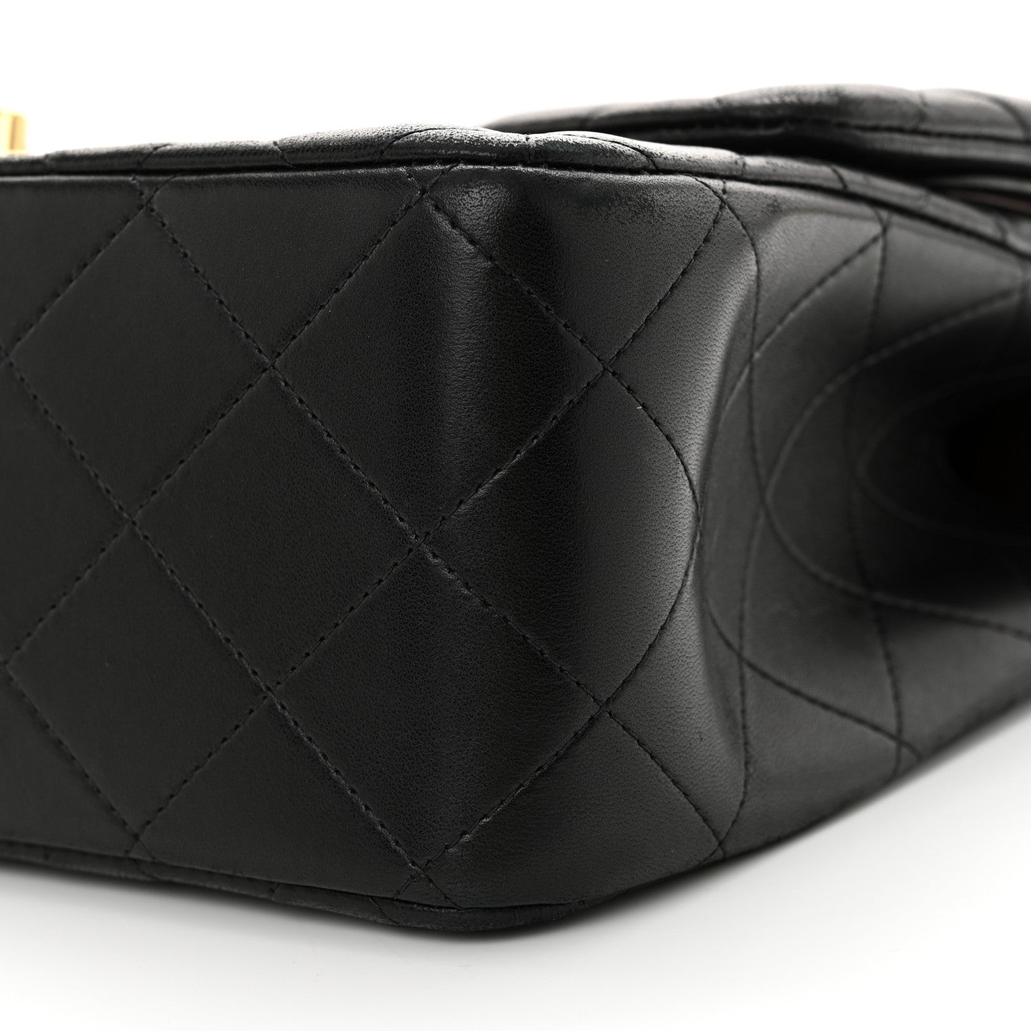Chanel Lambskin Quilted Jumbo Double Flap Black 10 of 14
