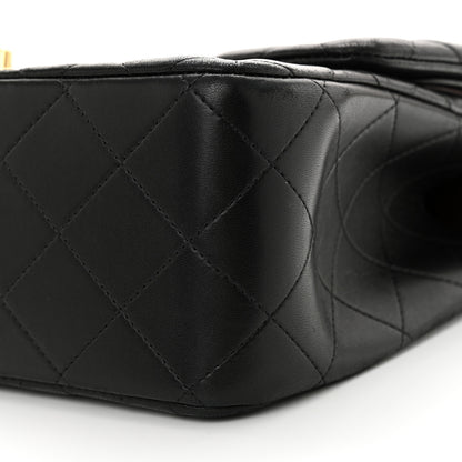 Chanel Lambskin Quilted Jumbo Double Flap Black 10 of 14